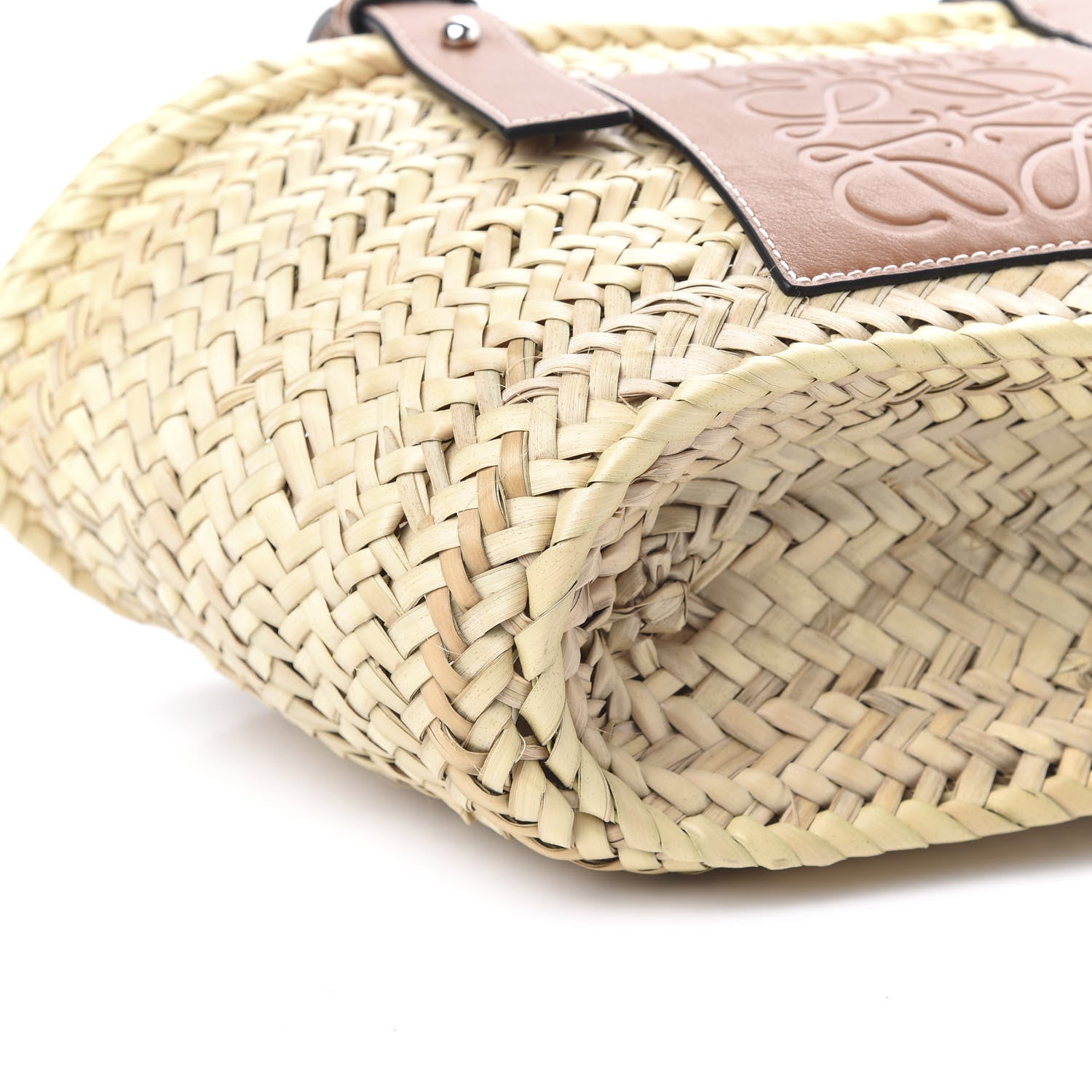 Loewe Raffia Small Basket Tote Bag Natural Tan 6 of 8