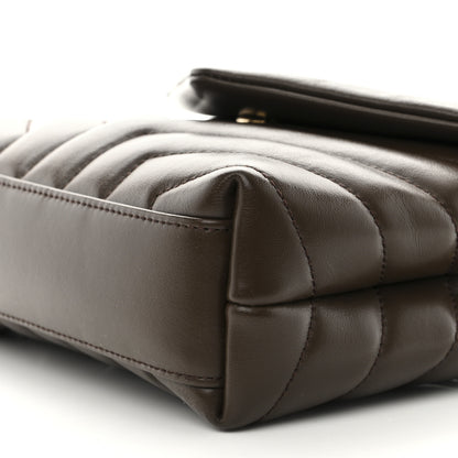 Saint Laurent Calfskin Y Quilted Monogram Toy Loulou Crossbody Bag Soil Brown 11 of 11