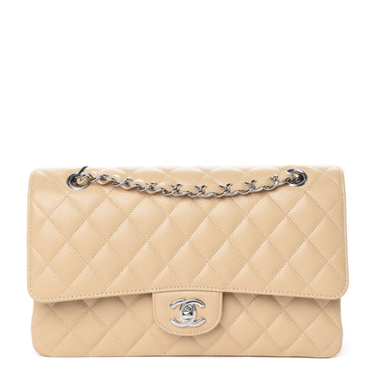 Chanel Caviar Quilted Medium Double Flap Beige 1 of 11