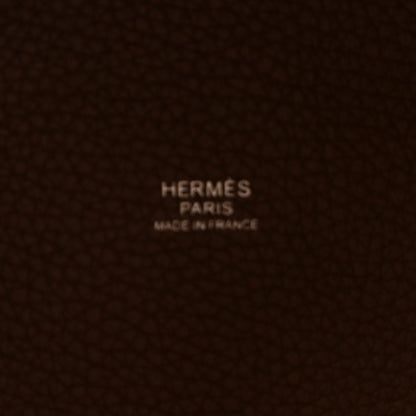 Hermes Taurillon Clemence Swift Eclat Picotin Lock 18 PM  Alezan Biscuit 6 of 11
