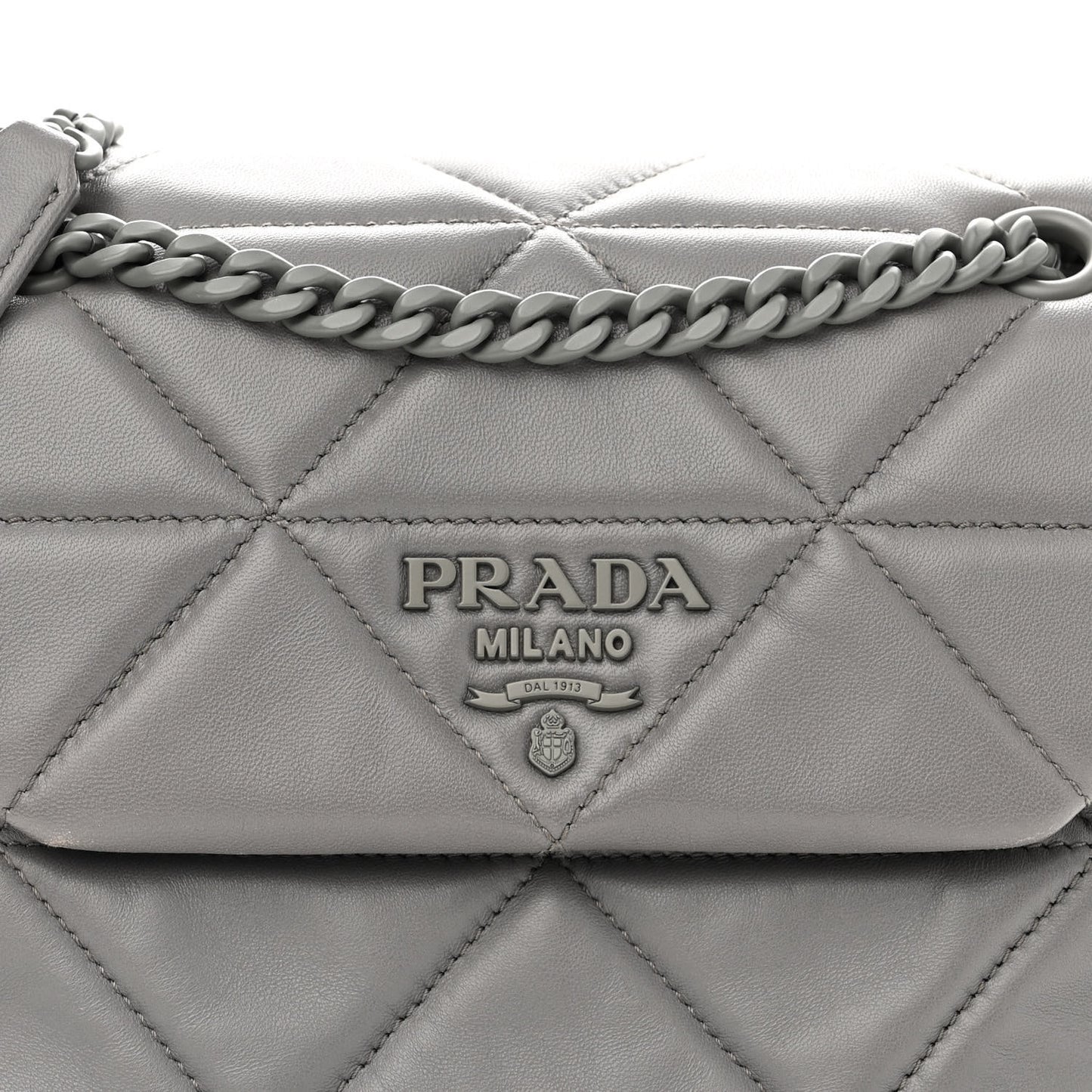 Nappa Triangle Stitched Small Spectrum Bag Marmo