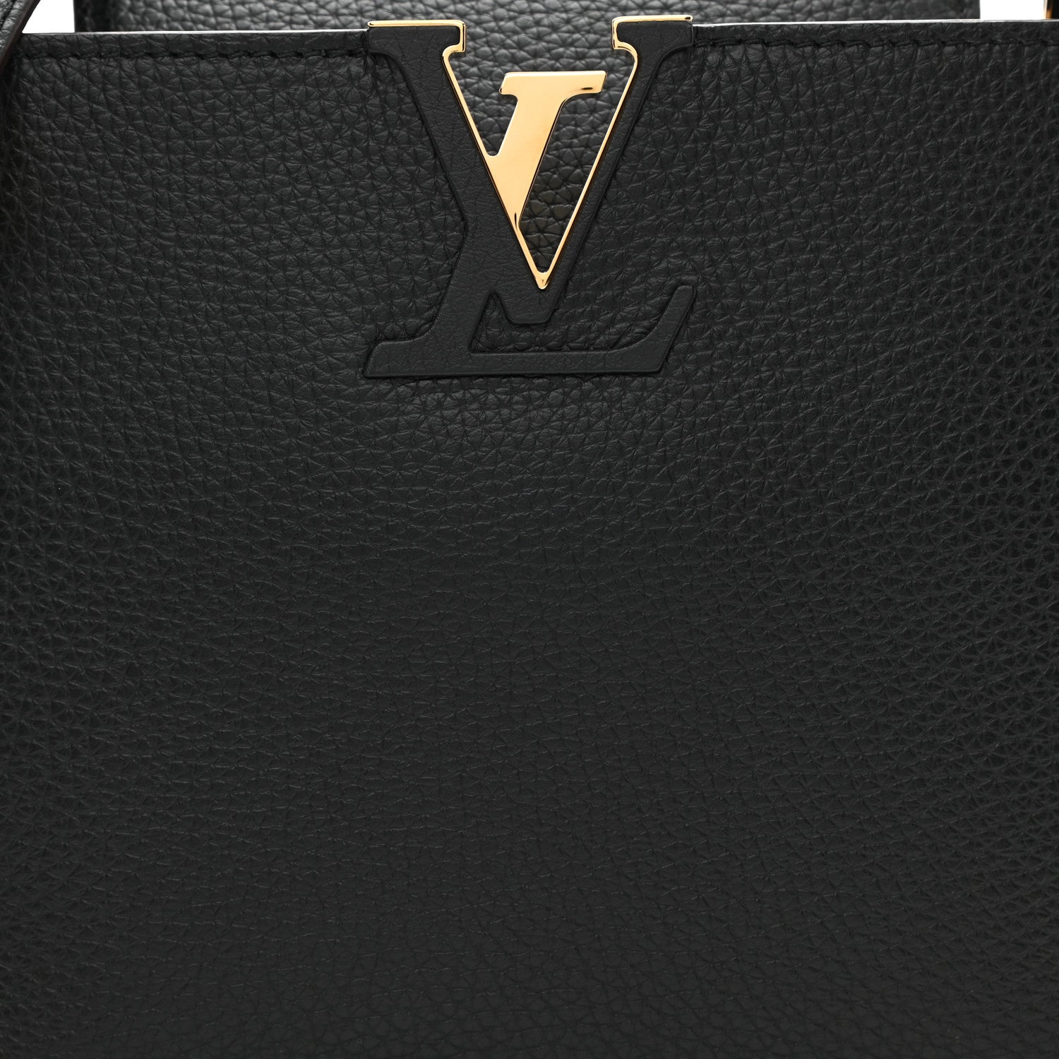 Louis Vuitton Taurillon Capucines PM Black 7 of 7
