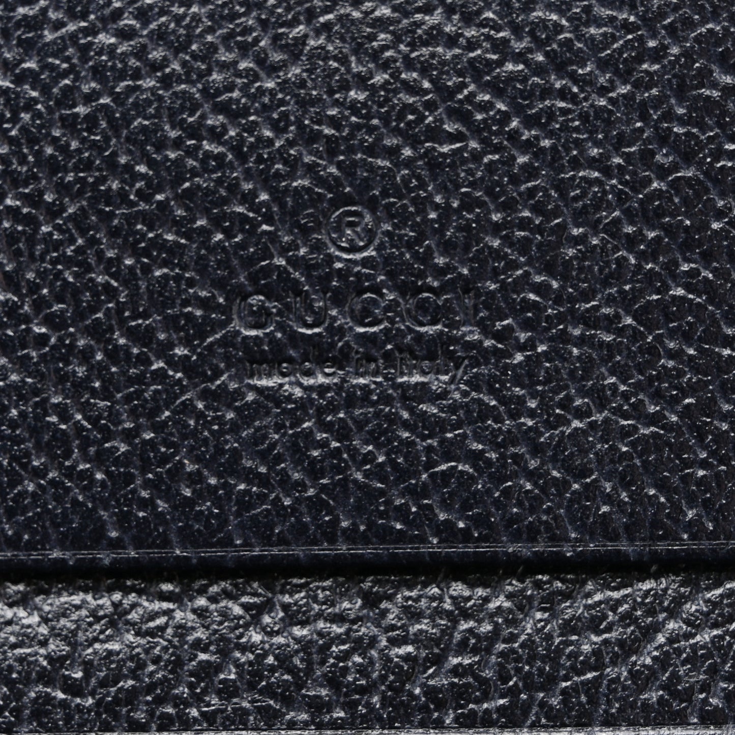 GG Supreme Monogram Textured Dollar Calfskin Web Ophidia Card Case Beige Blue