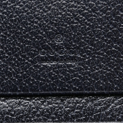 Gucci GG Supreme Monogram Textured Dollar Calfskin Web Ophidia Card Case Beige Blue 6 of 7