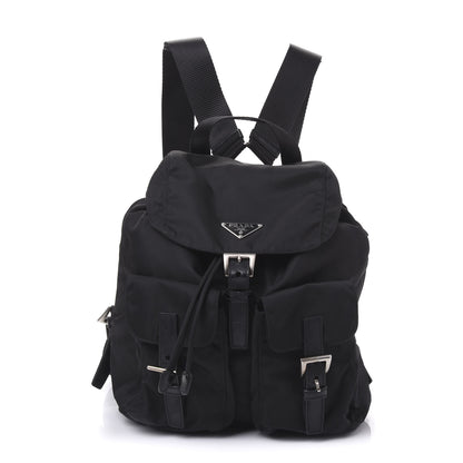 Prada Nylon Vela Medium Backpack Black 1 of 8