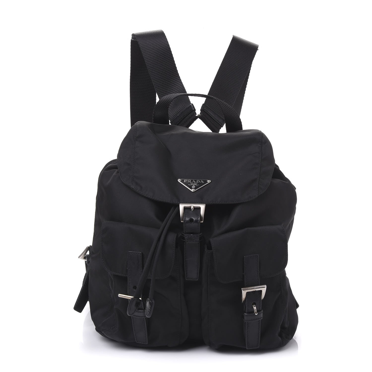 Prada Nylon Vela Medium Backpack Black 1 of 8