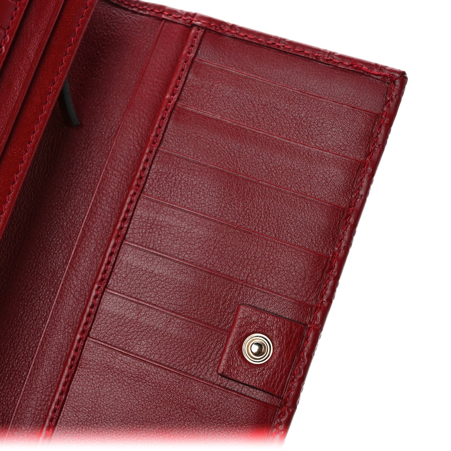 Soft Microguccissima Continental Wallet Red