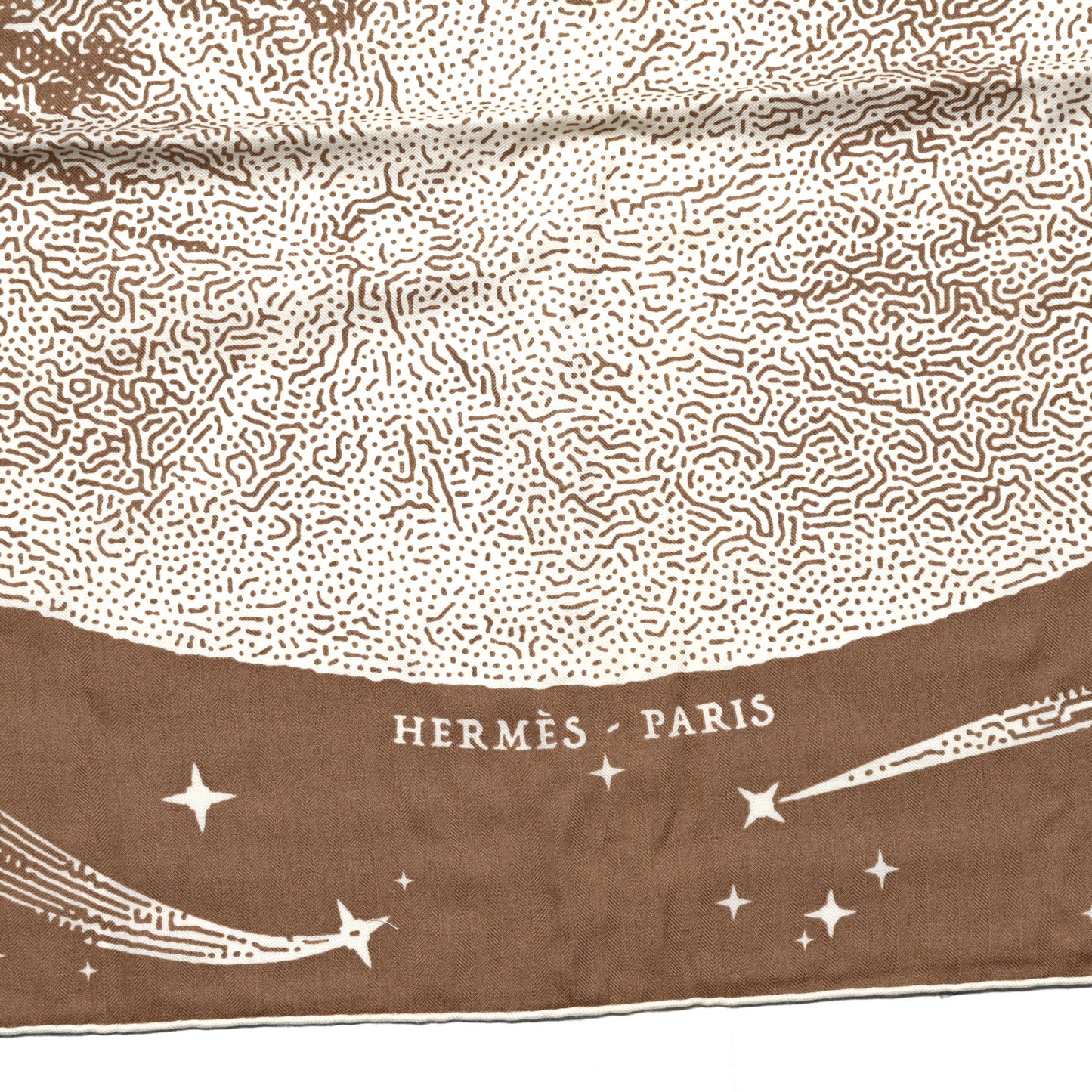 Silk Cashmere Clair De Lune Shawl 140 Camel White