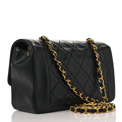 Chanel Lambskin Quilted Small Single Flap Black 2 of 8