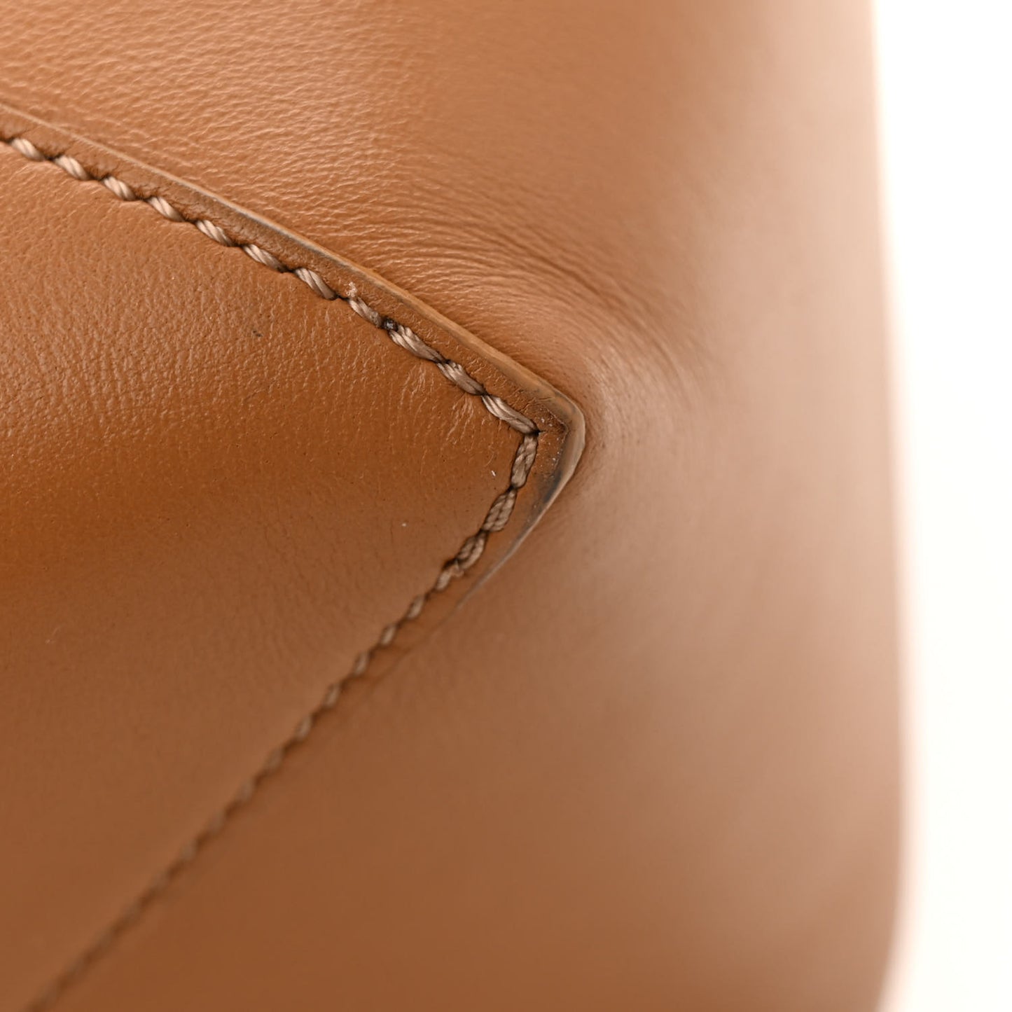 Shiny Calfskin Medium Puzzle Fold Tote Warm Desert
