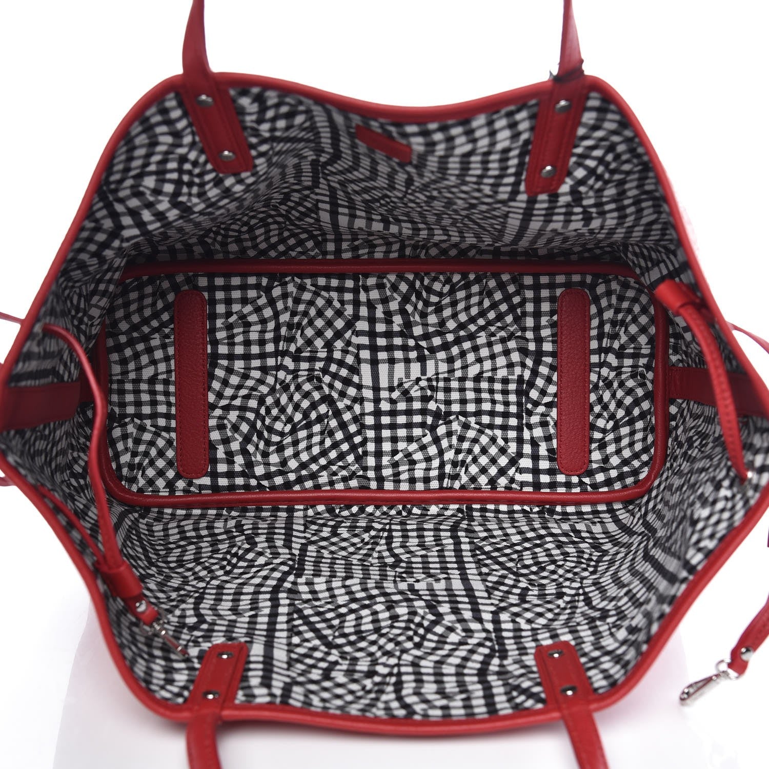 MCM Visetos Medium Liz Reversible Shopper Tote Ruby Red 9 of 12