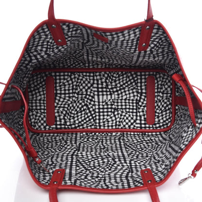 MCM Visetos Medium Liz Reversible Shopper Tote Ruby Red 9 of 12