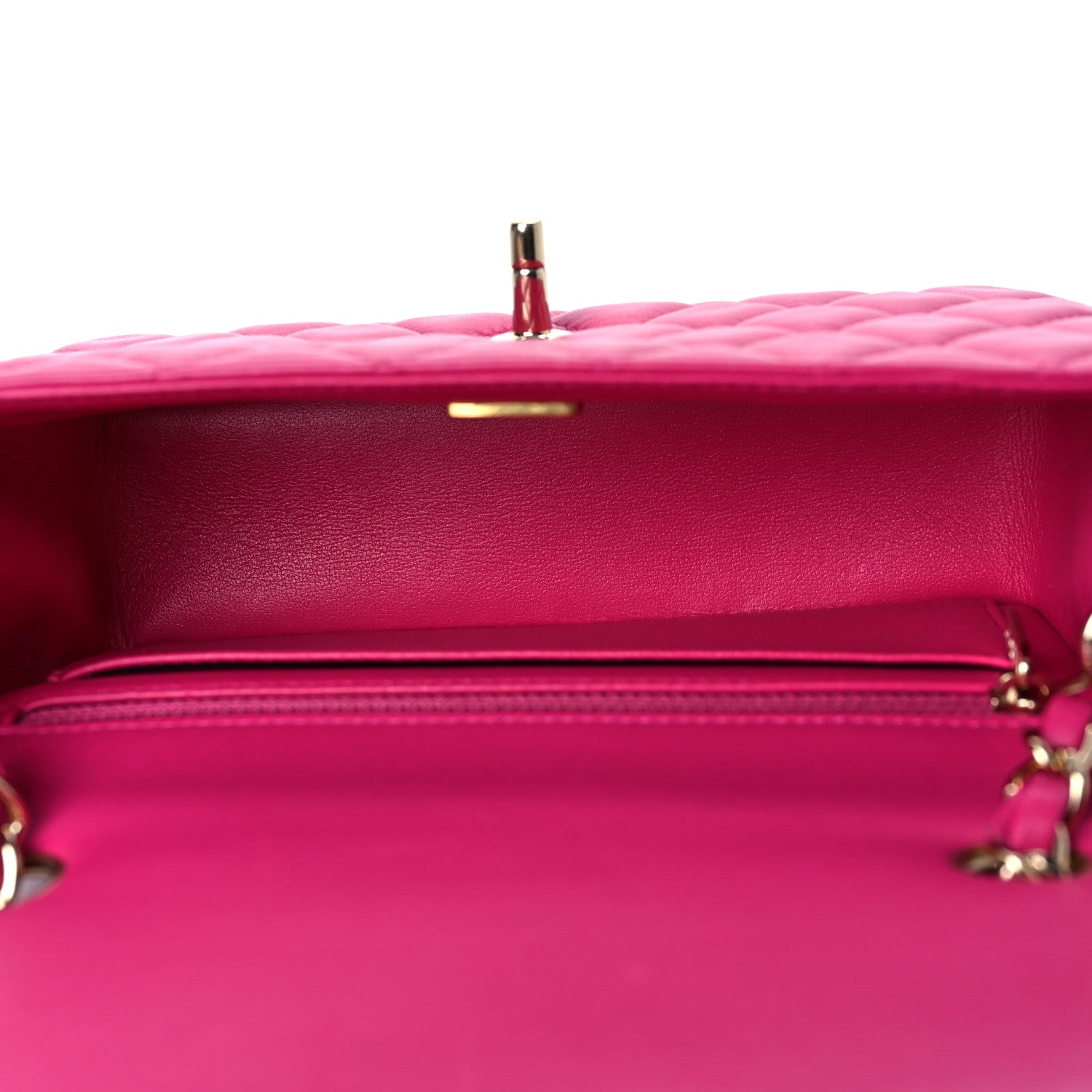 Chanel Lambskin Quilted Mini Rectangular Flap Pink 4 of 9