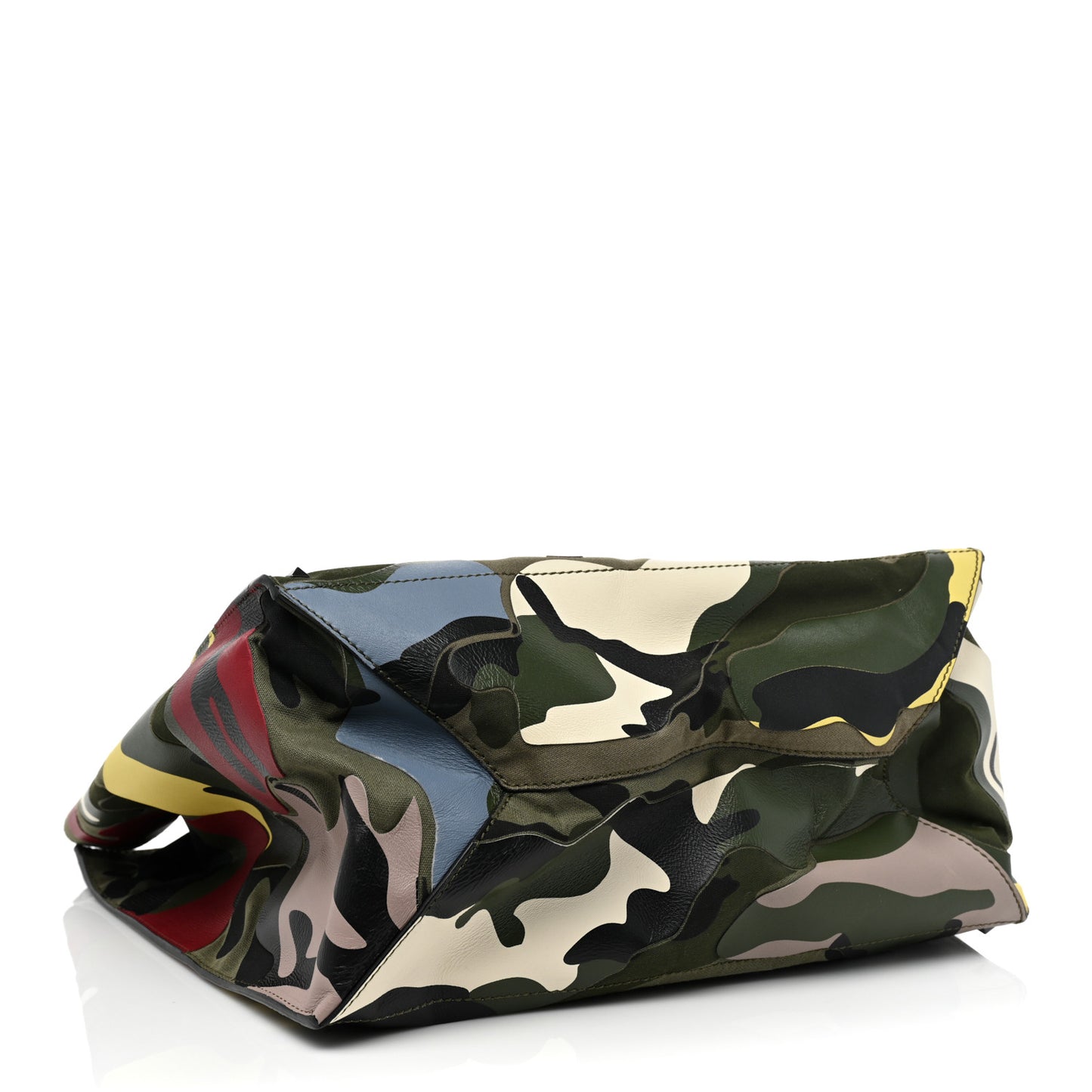 Nylon Camouflage Rockstud Tote Multicolor