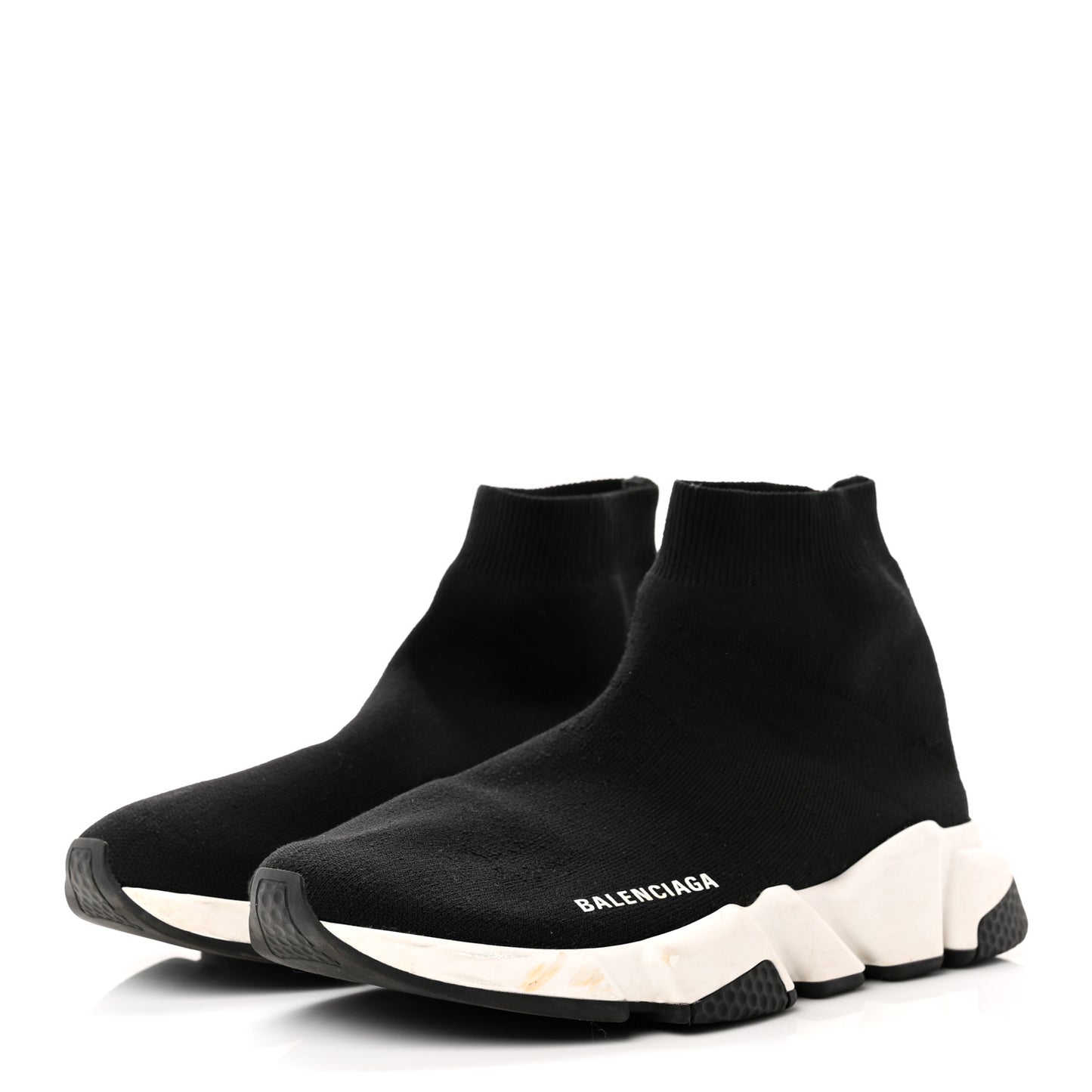 Technical 3D Recycled Knit Womens Speed Sneakers 40 Black White