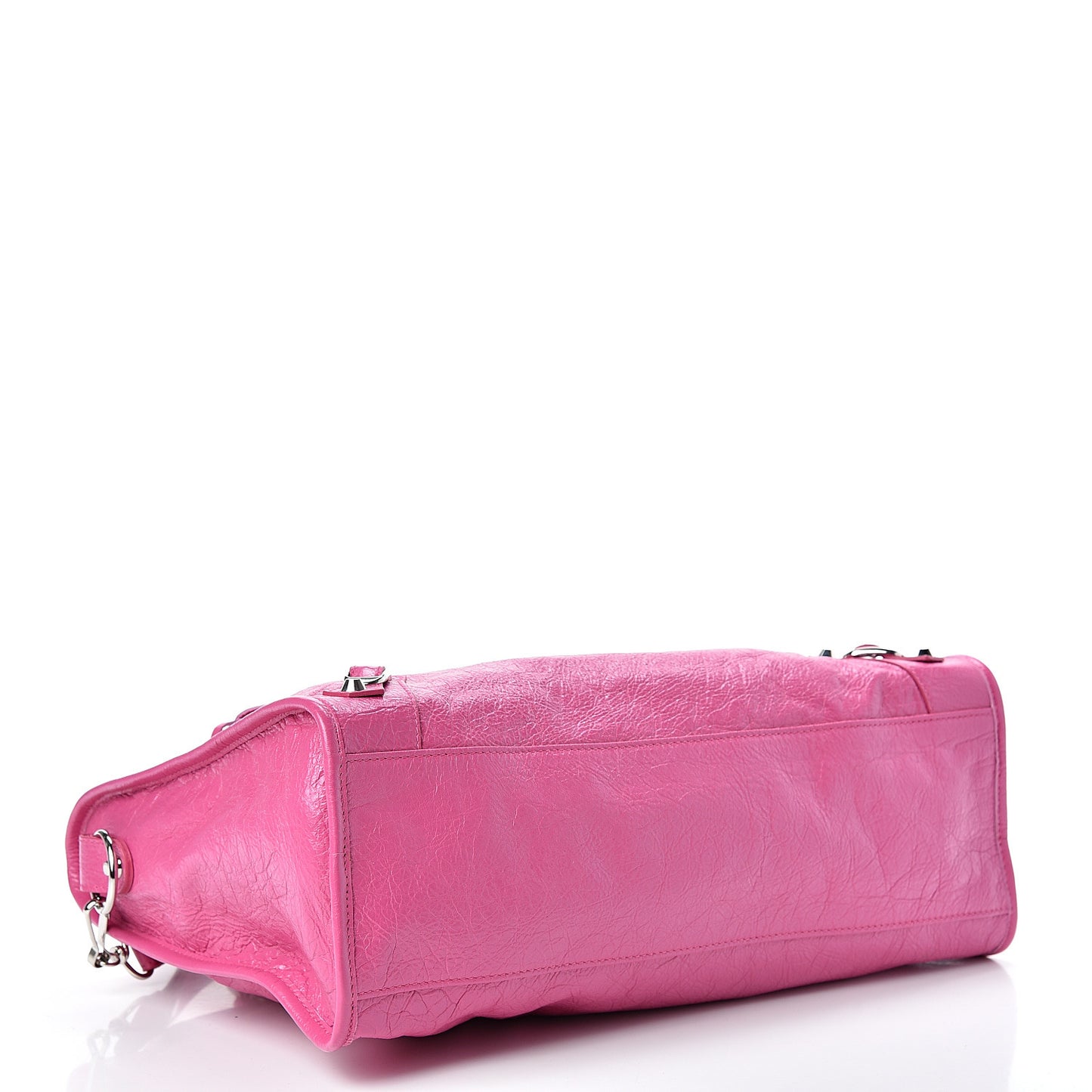 Agneau Classic Silver Hardware City Rose Flamingo