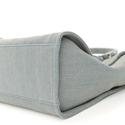 Chanel Denim Small Deauville Tote Light Blue 11 of 13