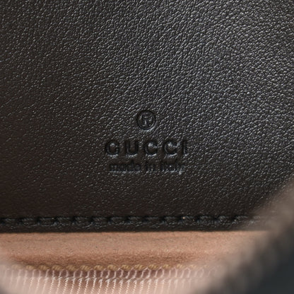 Gucci Calfskin Matelasse Mini GG Marmont Chain Crossbody Bag Black 6 of 9