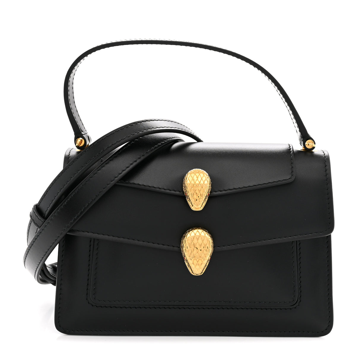 Bulgari X ALEXANDER WANG Lambskin Serpenti Forever Belt Bag Black 1 of 11