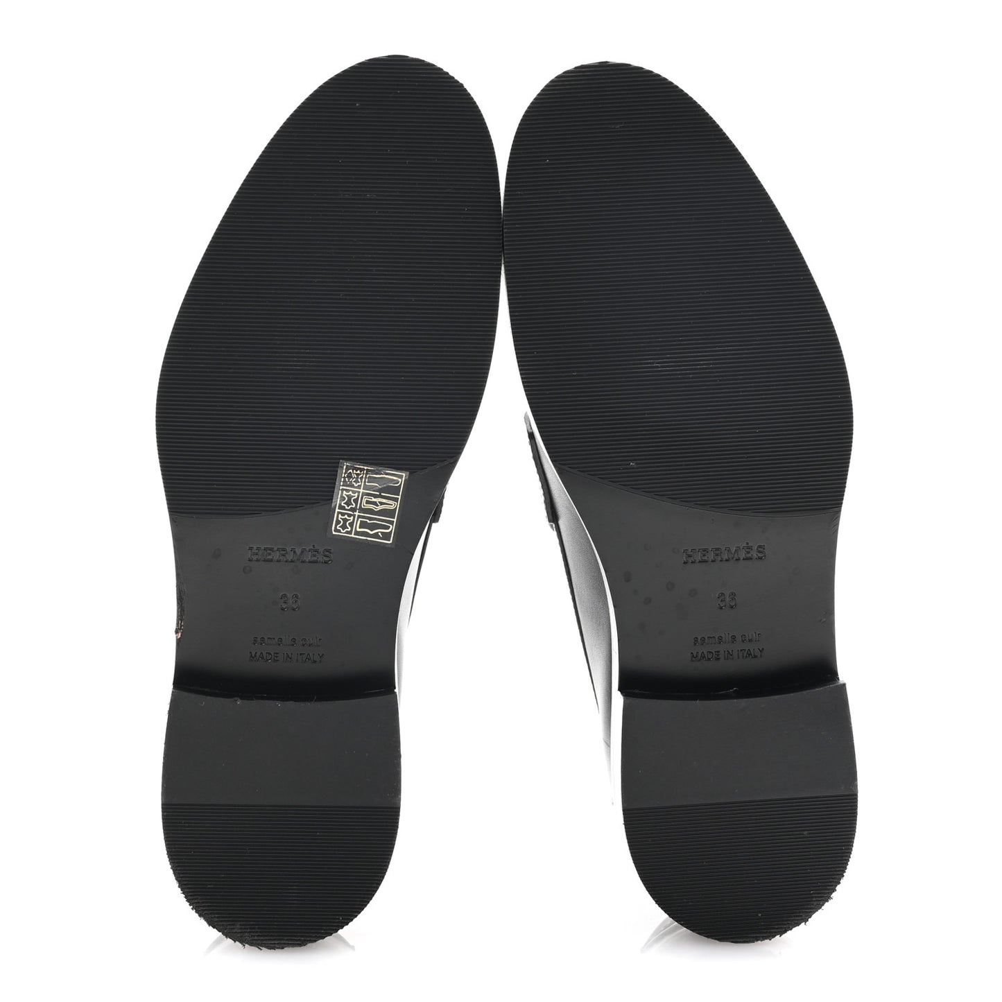 Calfskin Womens Hot Loafer 36 Black