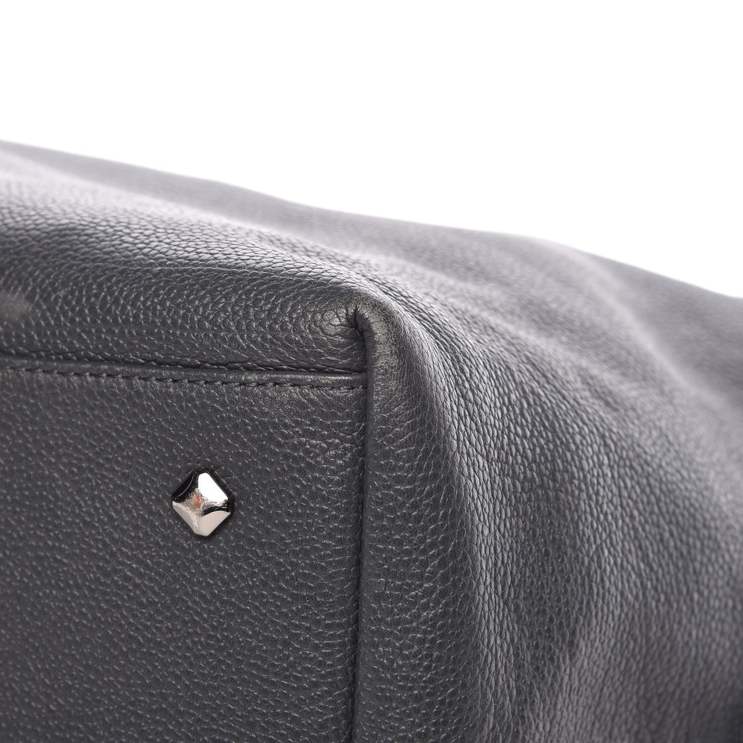 MCM Calfskin Weekender Bag Phantom Grey 13 of 19