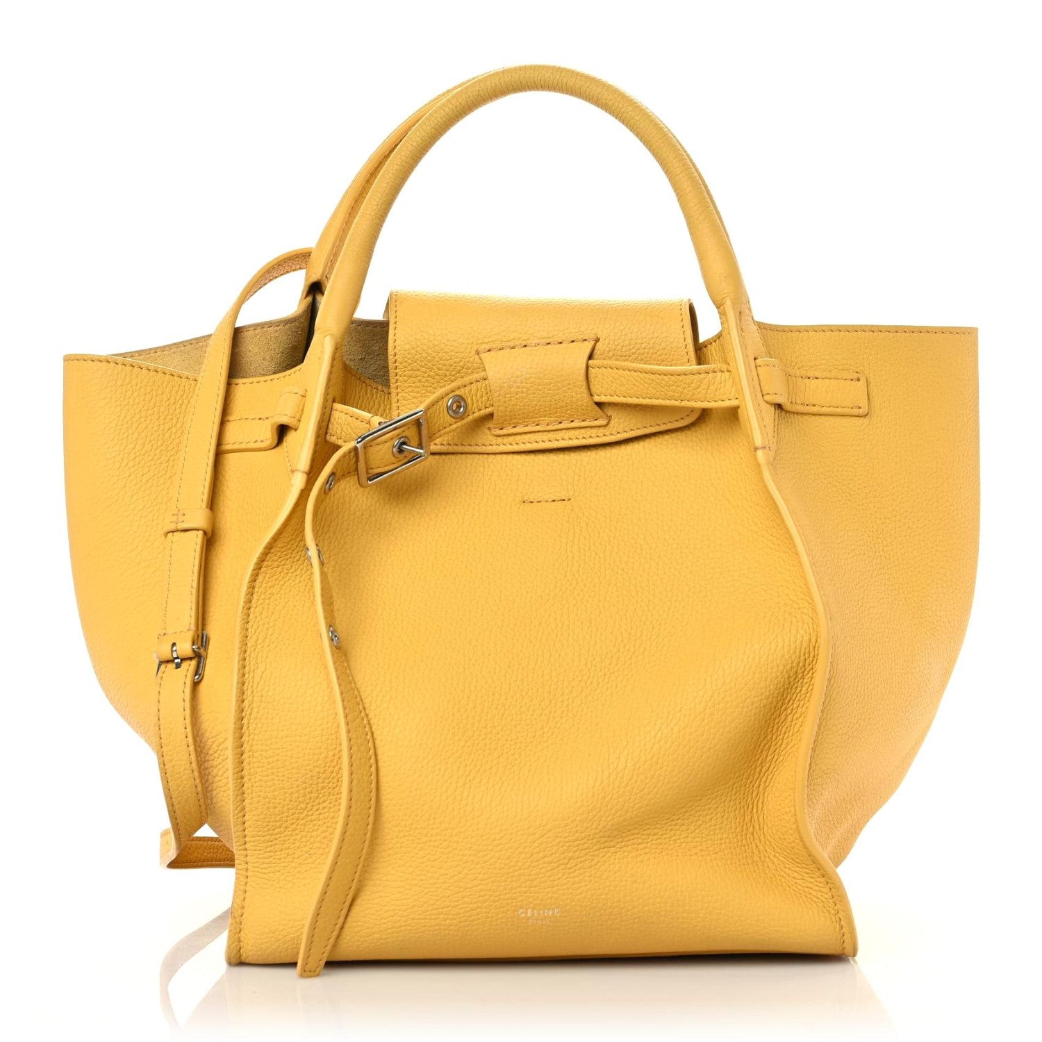 Celine Supple Grained Calfskin Small Big Bag Sunflower 1 of 18
