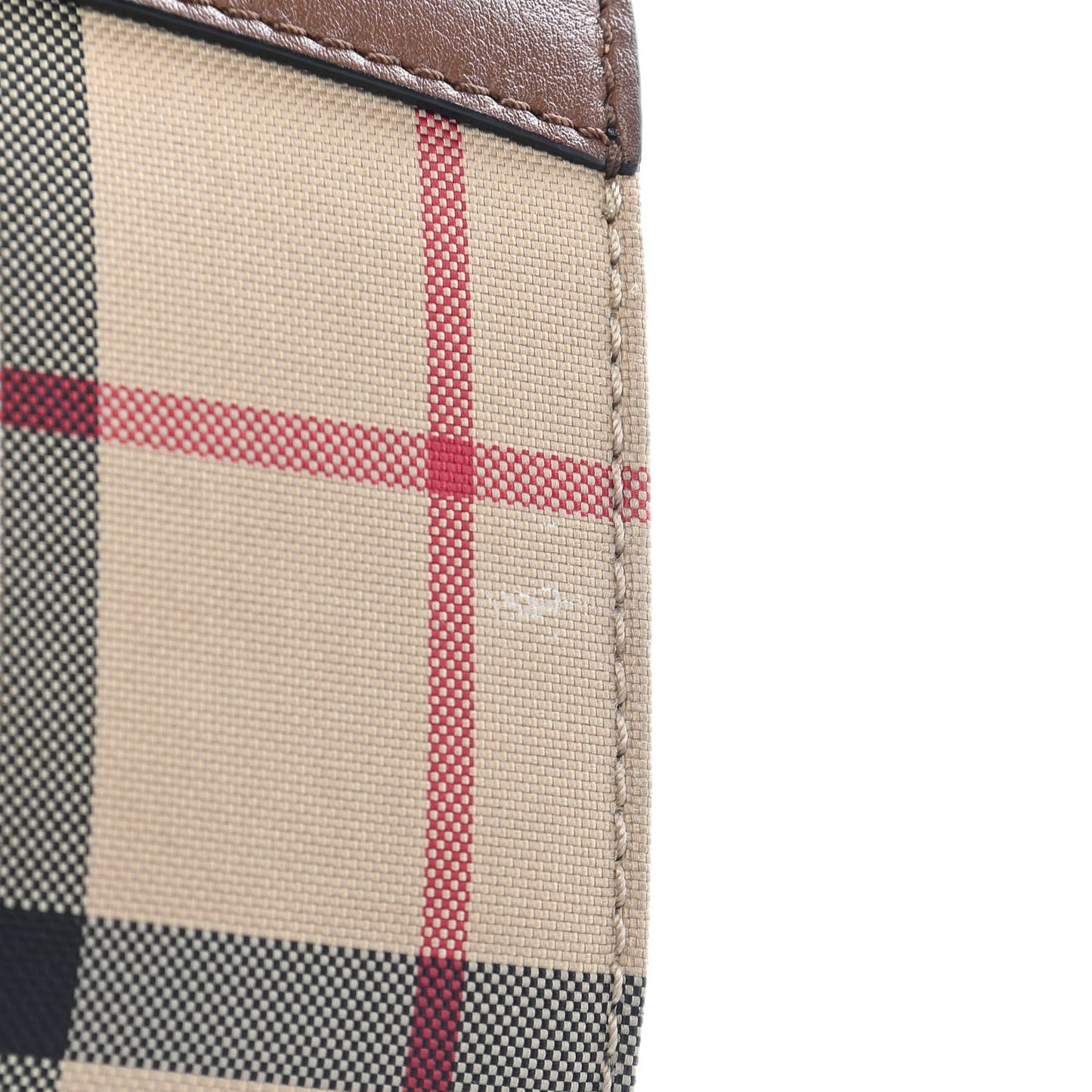 Calfskin Horseferry Check Henley Wallet On Chain Tan