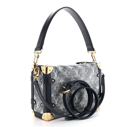 Louis Vuitton Monoglam Side Trunk MM Blue 3 of 9