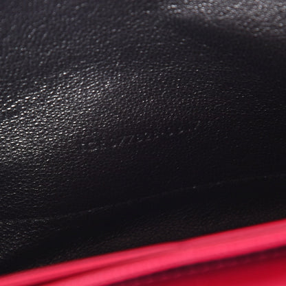 Saint Laurent Grain De Poudre Matelasse Chevron Monogram Chain Wallet Bubblegum 7 of 8