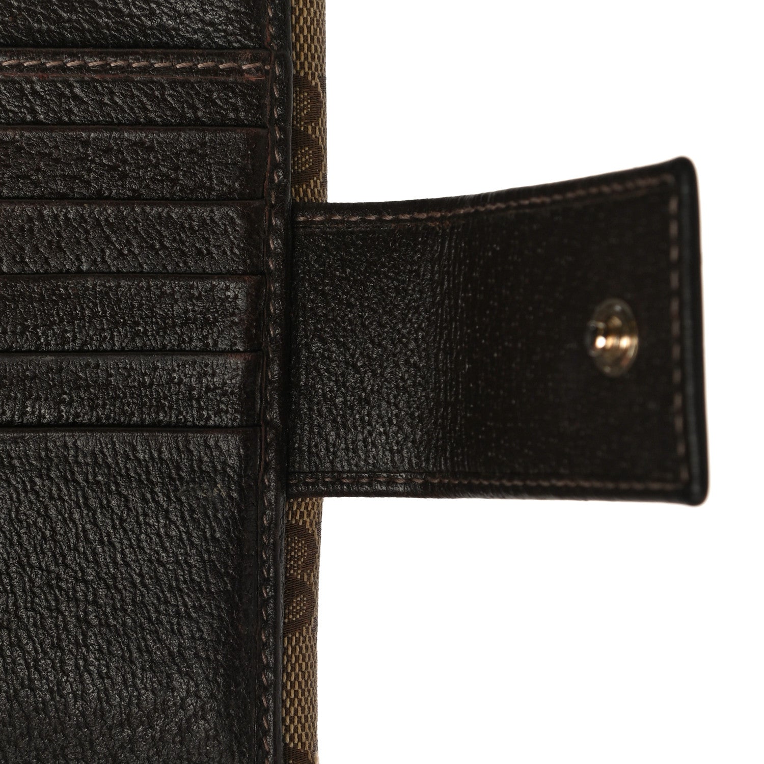 Gucci Monogram D Ring Compact Wallet Dark Brown 12 of 18