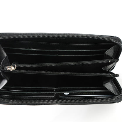 Chanel Caviar Timeless CC Large Gusset Zip Around Wallet Black 5 of 8