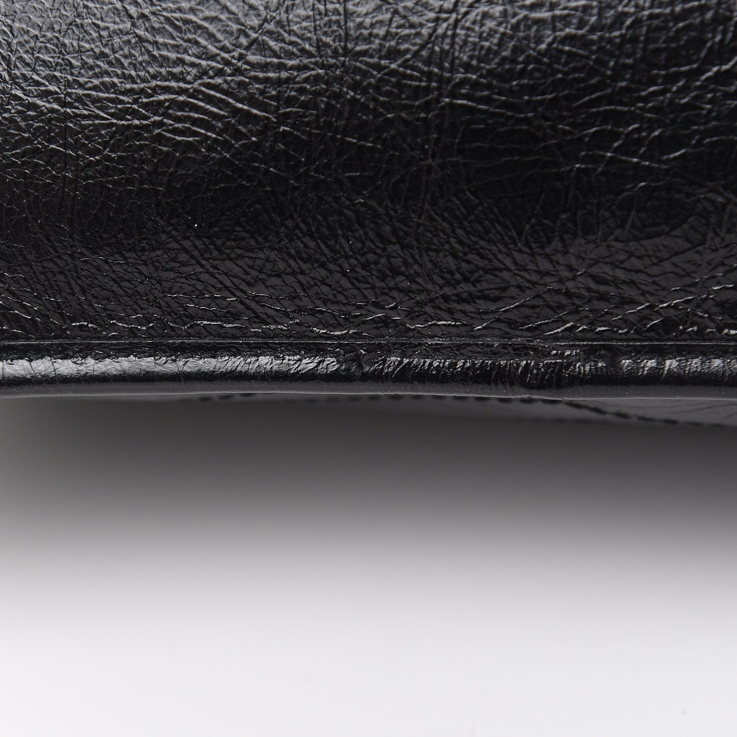 Crinkled Calfskin Matelasse Monogram Medium Niki Chain Satchel Black