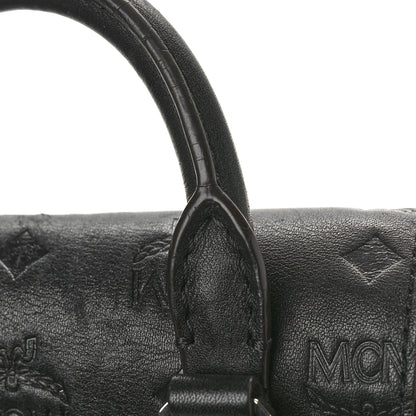 MCM Calfskin Ottomar Monogram Essential Backpack Black 10 of 10