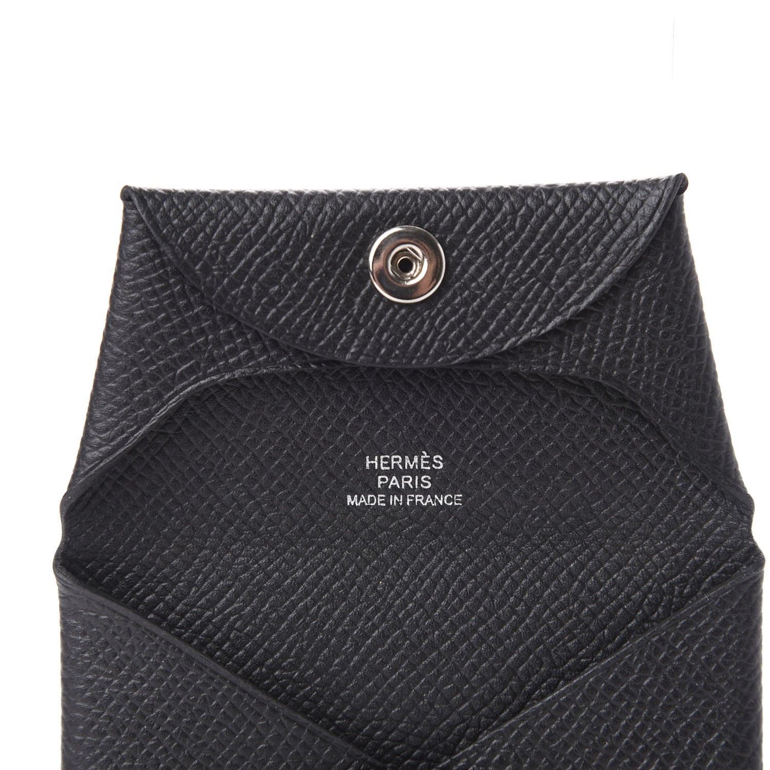 Hermes Epsom Bastia Coin Purse Black 6 of 7