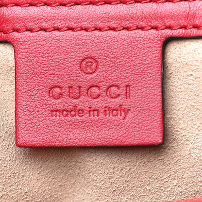 Gucci Calfskin Matelasse Large GG Marmont Shoulder Bag Hibiscus Red 6 of 10