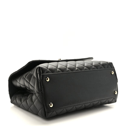 Chanel Caviar Quilted Small Coco Handle Flap Black 3 of 8