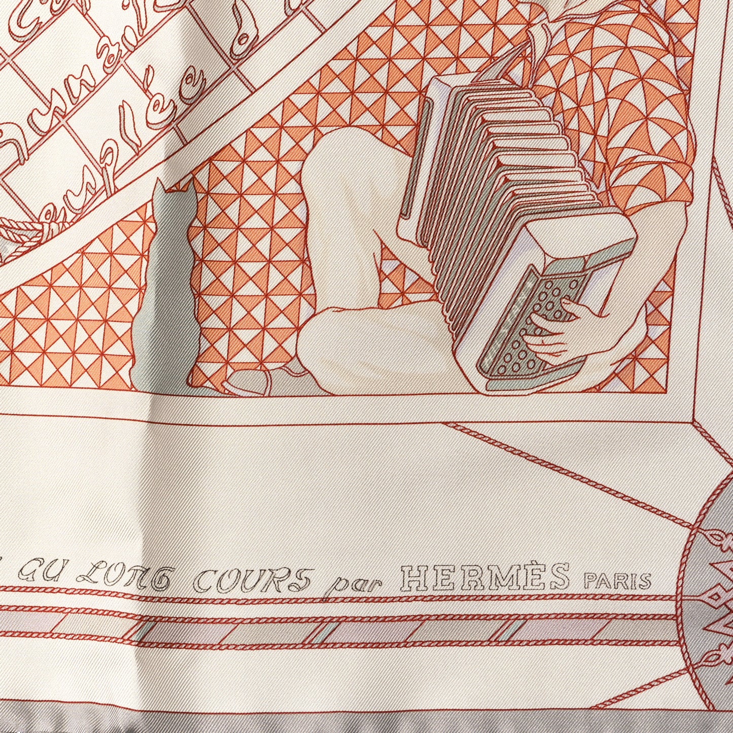 Silk Voyage Au Long Cours Scarf 90