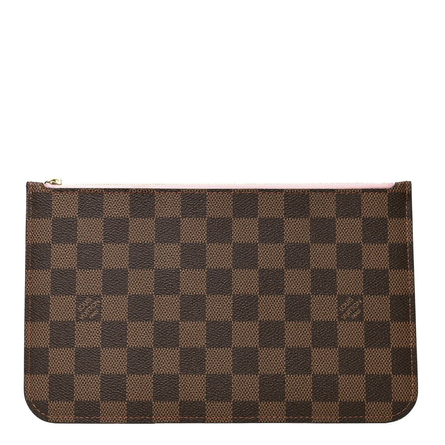 Damier Ebene Neverfull MM GM Pochette Rose Ballerine