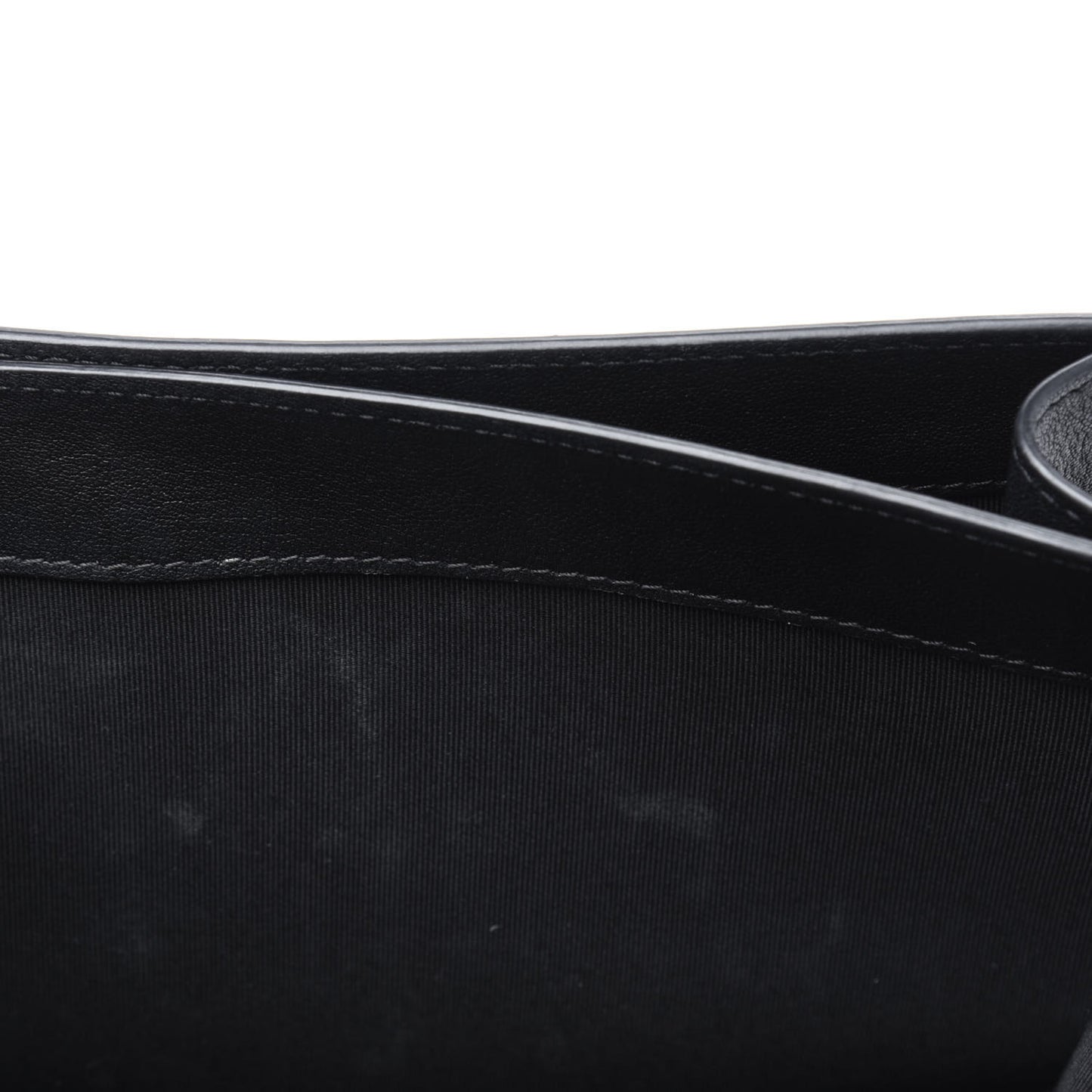 Goatskin Quilted Large CC Box Flap Black
