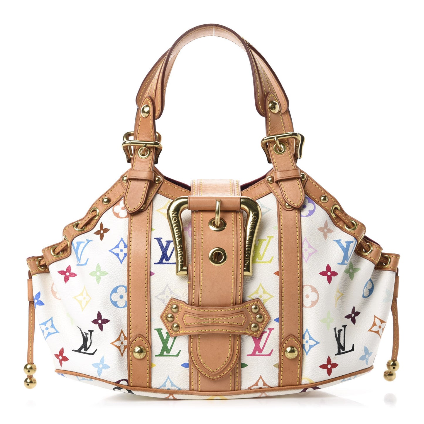 Monogram Multicolor Theda GM White