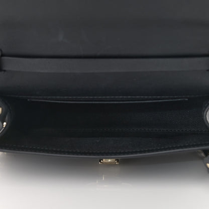 Valentino Garavani Vitello Medium Rockstud Flip Lock Crossbody Bag Black 7 of 8
