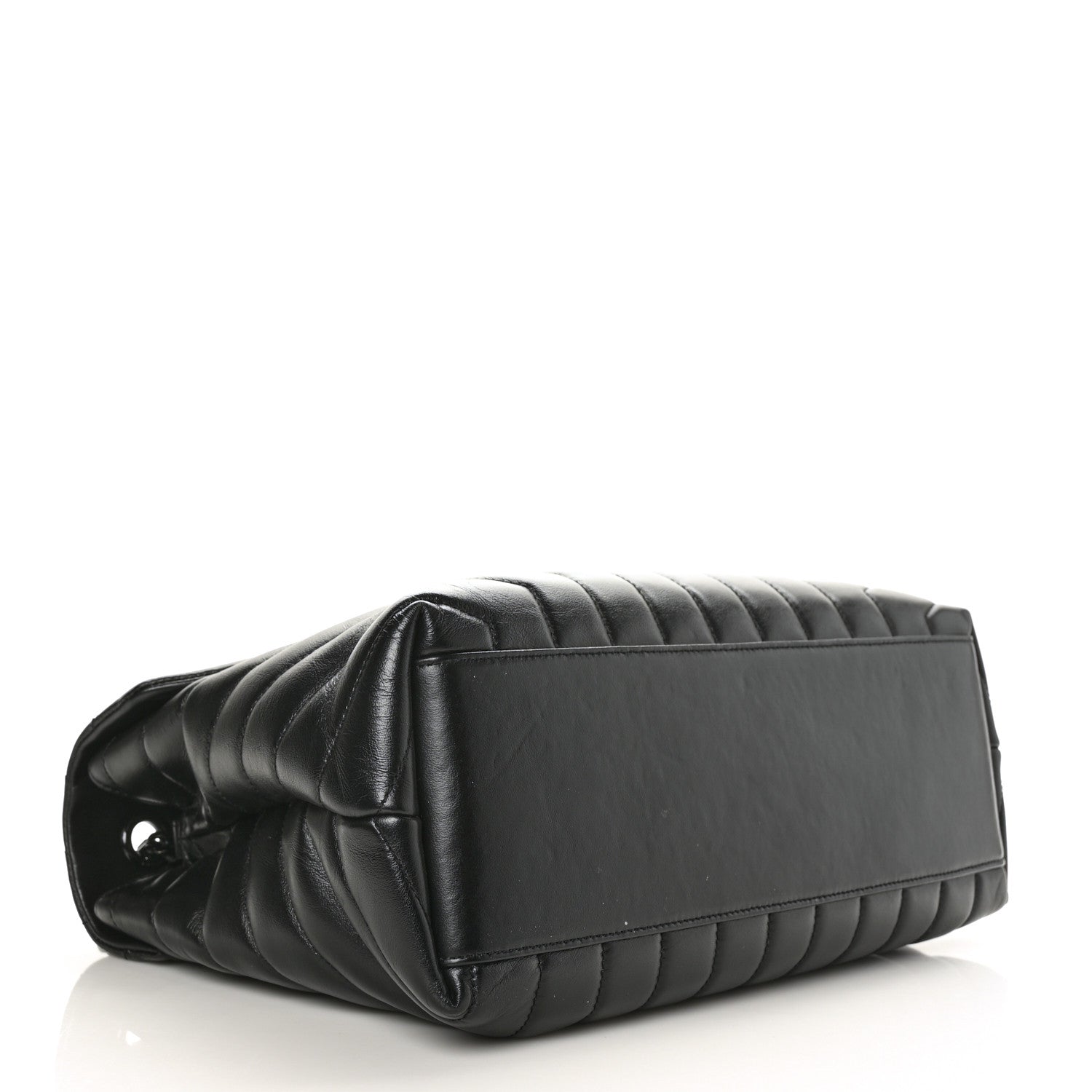 Saint Laurent Calfskin Y Quilted Monogram Medium Loulou Chain Satchel Black 4 of 8