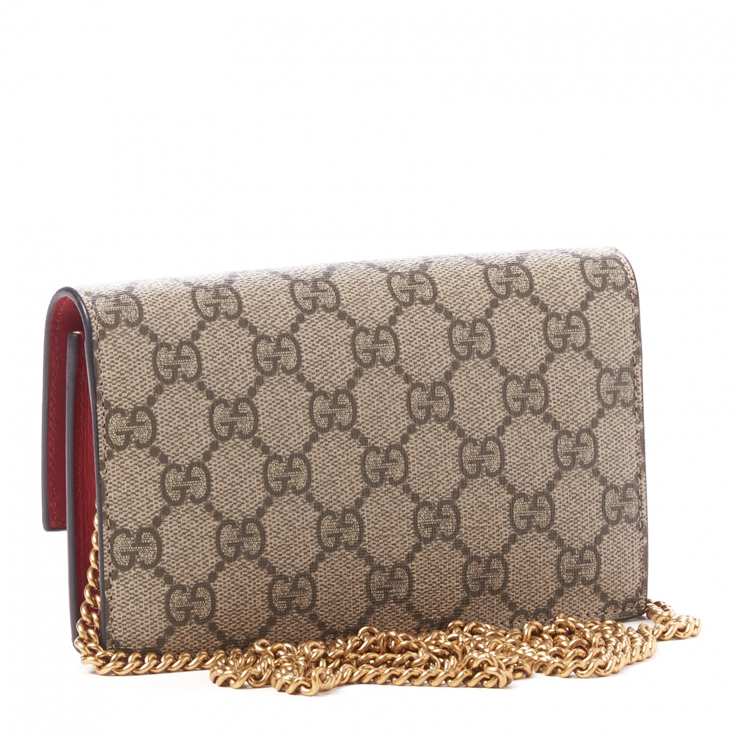 Gucci GG Supreme Monogram Mini Cherry Chain Bag 2 of 7