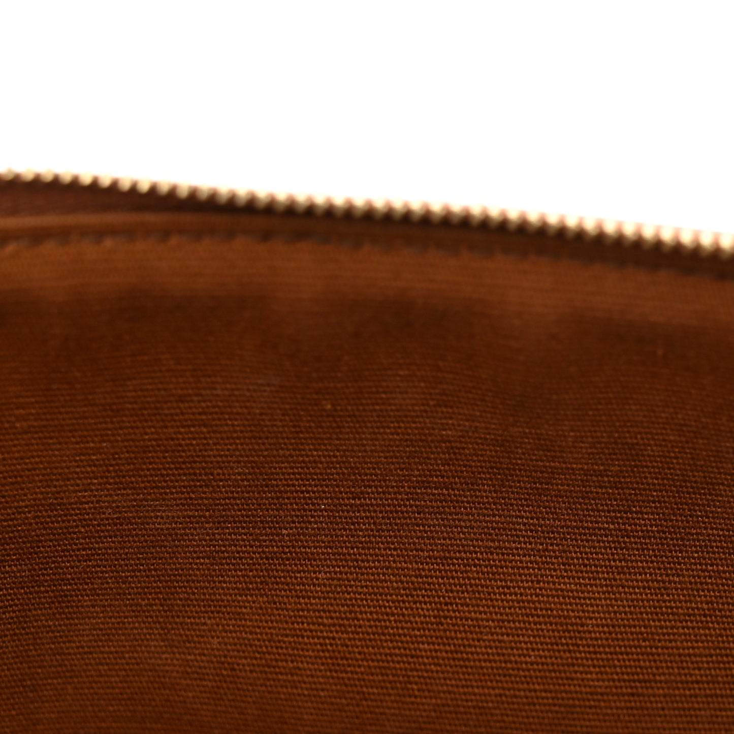 Triomphe Canvas Calfskin Medium Cosmetic Pouch Tan