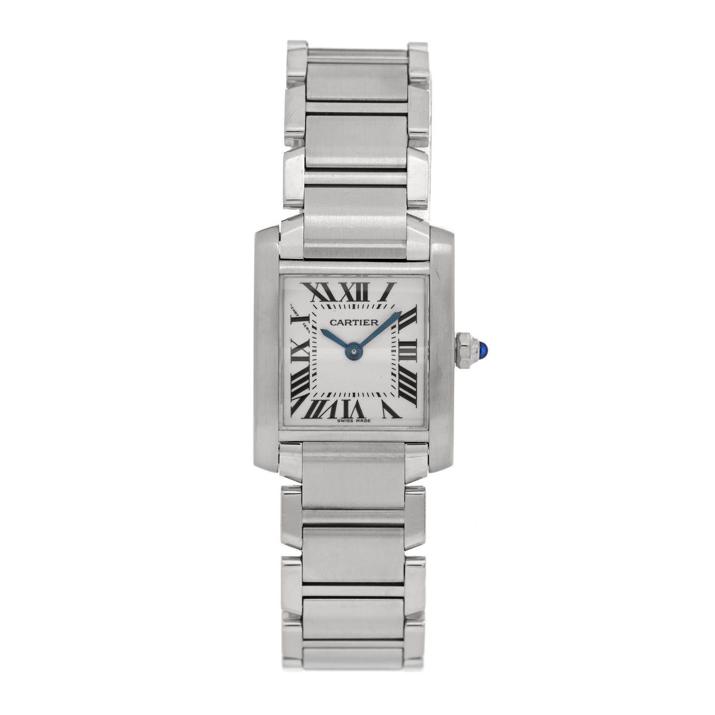 Stainless Steel 20mm Tank Francaise Quartz Watch