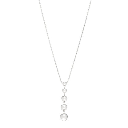 Tiffany Sterling Silver Graduated Ball Drop Necklace 1 of 4