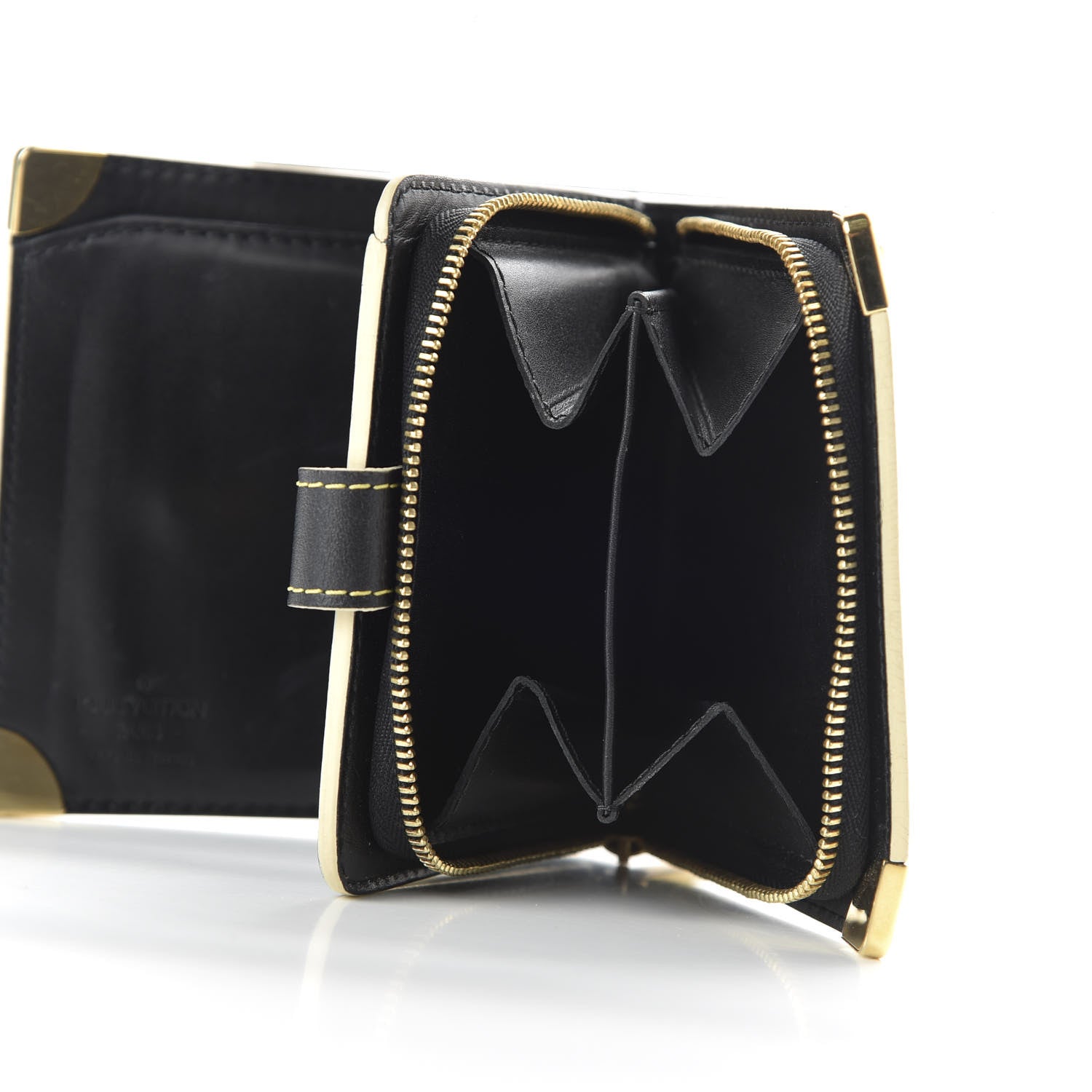 Louis Vuitton Suhali Compact Zipped Wallet Black 7 of 10