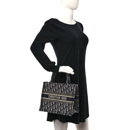 Christian Dior Oblique Small Book Tote Blue Multicolor 2 of 10