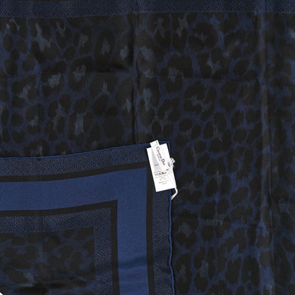 Christian Dior Silk Mizza Scarf Blue 3 of 3