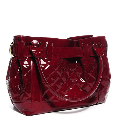 Burberry Patent Quilted Beaton Red 3 of 7